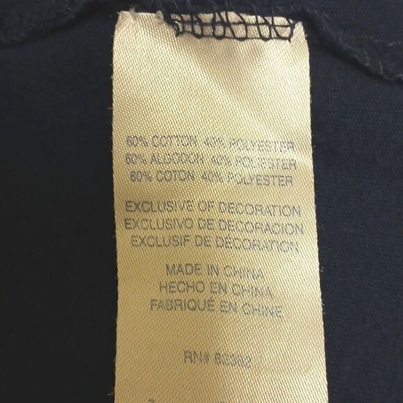 🩷CHAMPION Boys Size 7 Tshirt, Navy - Picture 6 of 7